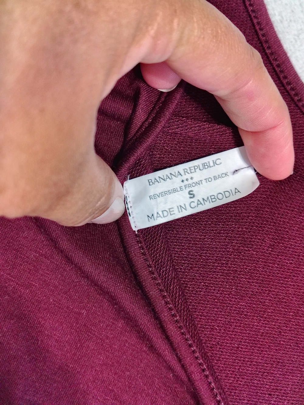 Banana Republic Reversible Skirt in Deep Burgundy